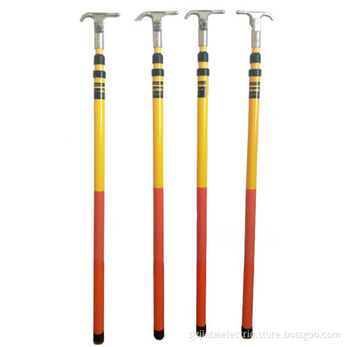 FRP Fiberglass Telescopic Hot Stick used in HV